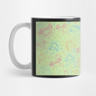 Ojamajo Doremi Doodle (Mint Green) Mug